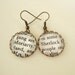 Sherlock Homes Earrings-Altered Art Earrings-The Final Problem