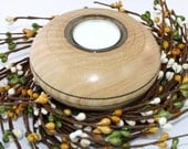 Wooden Ash  Candle Holder