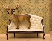 deer print, woodland decor, deer art, antlers - Barely Domestic 8 x 10