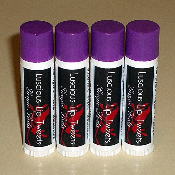 Grape Soda Luscious Lip Tweets - Glossy Vegan Lip Balm