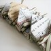 Miniature Envelopes made from vintage paper and ephemera set of 12