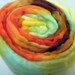 Hand dyed BFL Silk Wool Top Roving spinning fiber for felting - Moderne Mediterranean MADE to ORDER