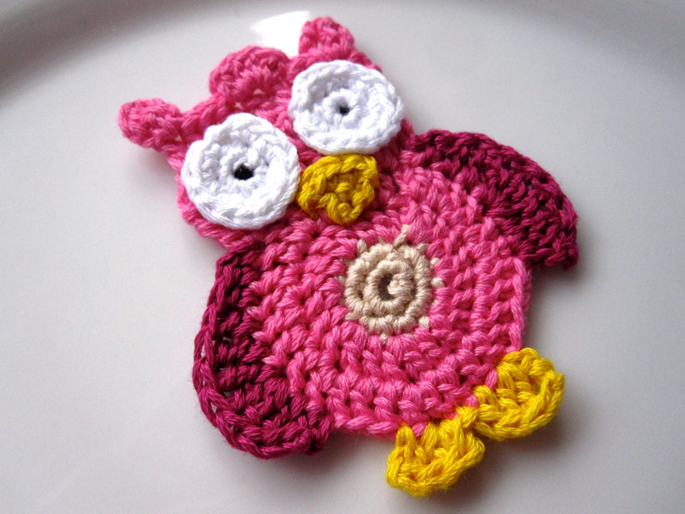 Crochet Owl Applique