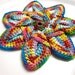 Crochet Flower Applique - Variegated
