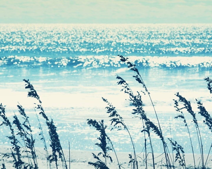 ocean photography coastal decor turquoise blue by TheGinghamOwl