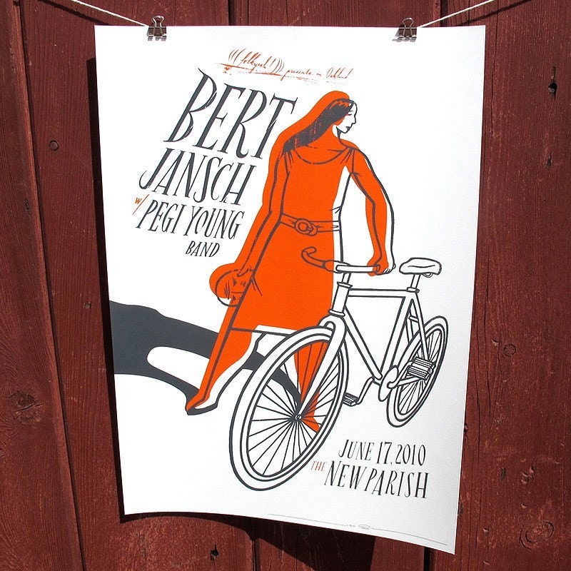 Bert Jansch and Pegi Young Band Poster