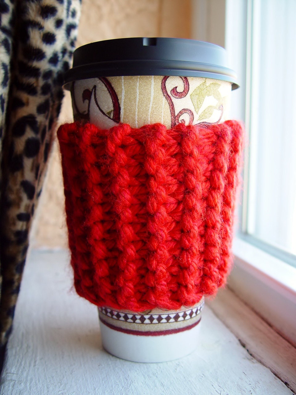 Cherry Red Coffee Cozy