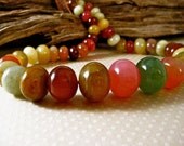 Chunky Gemstone Necklace Multi Colored Jade Best Selling Necklace Amy Fine Design