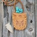 Buffalo medicine bag Leather medicine bag with buffalo totem