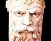 Gothic Large Greenman Face Wall Bracket Corbel Fantasy Mystical Woodland Forest Wood Spirit Medieval Celtic Green Brown Man Shelf Home Decor