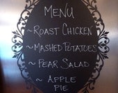 Chalkboard Vinyl Wall Decal - Great for the kitchen, office or anywhere in your home