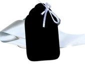 50 Black Paper Tags   Wedding Favor Tags   Gift Tags   Price Tags   Approx.4"x 2 1/4"