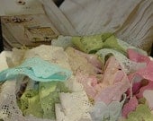 35 yards 1 1/2" width in 7 colors of beautiful pastel stretch scroll lace trim to altered your headband and lingerie fashion designs