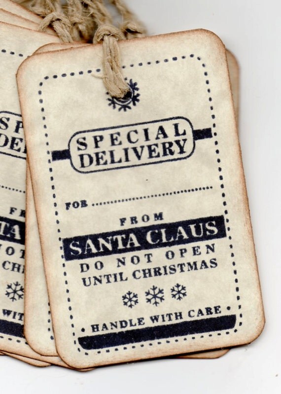Christmas Gift Tags Special Delivery From Santa by luvs2create2