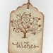 100 Wedding Wish Tags / Wedding Tags / Guest Book Alternative / Escort Tags - Elegant Tree Wishes For Wishing Tree Vintage Style