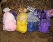 Rose Petals in Beautiful Beaded Organza Bags - Rose Scented