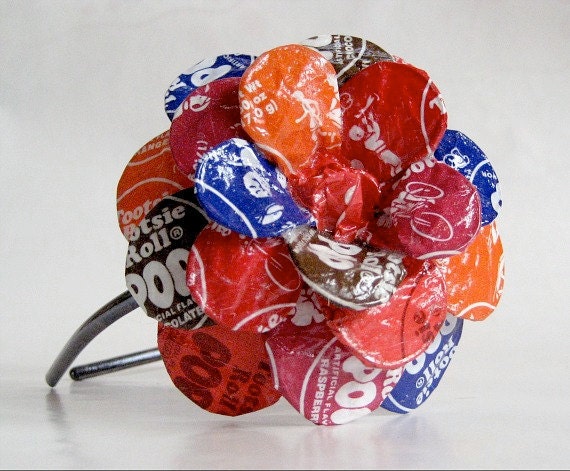 Lolli-Popped Daisy Paper Mache Headband