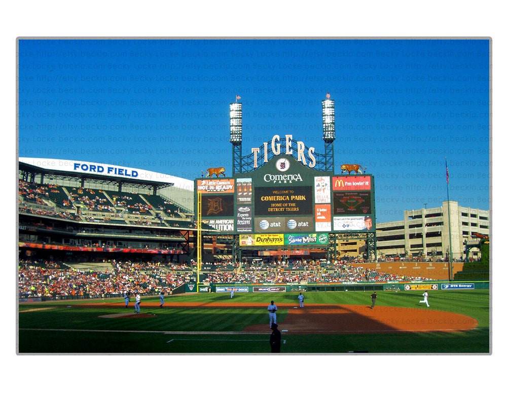Comerica Park Detroit Tigers field 5x7 photo Free Shipping Global