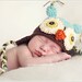 Newborn Boy Owl Hat photo prop hat cotton baby boy crochet owl hat