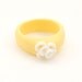 Zambra Yellow and White Porcelain Ring- Free Gift Wrapping