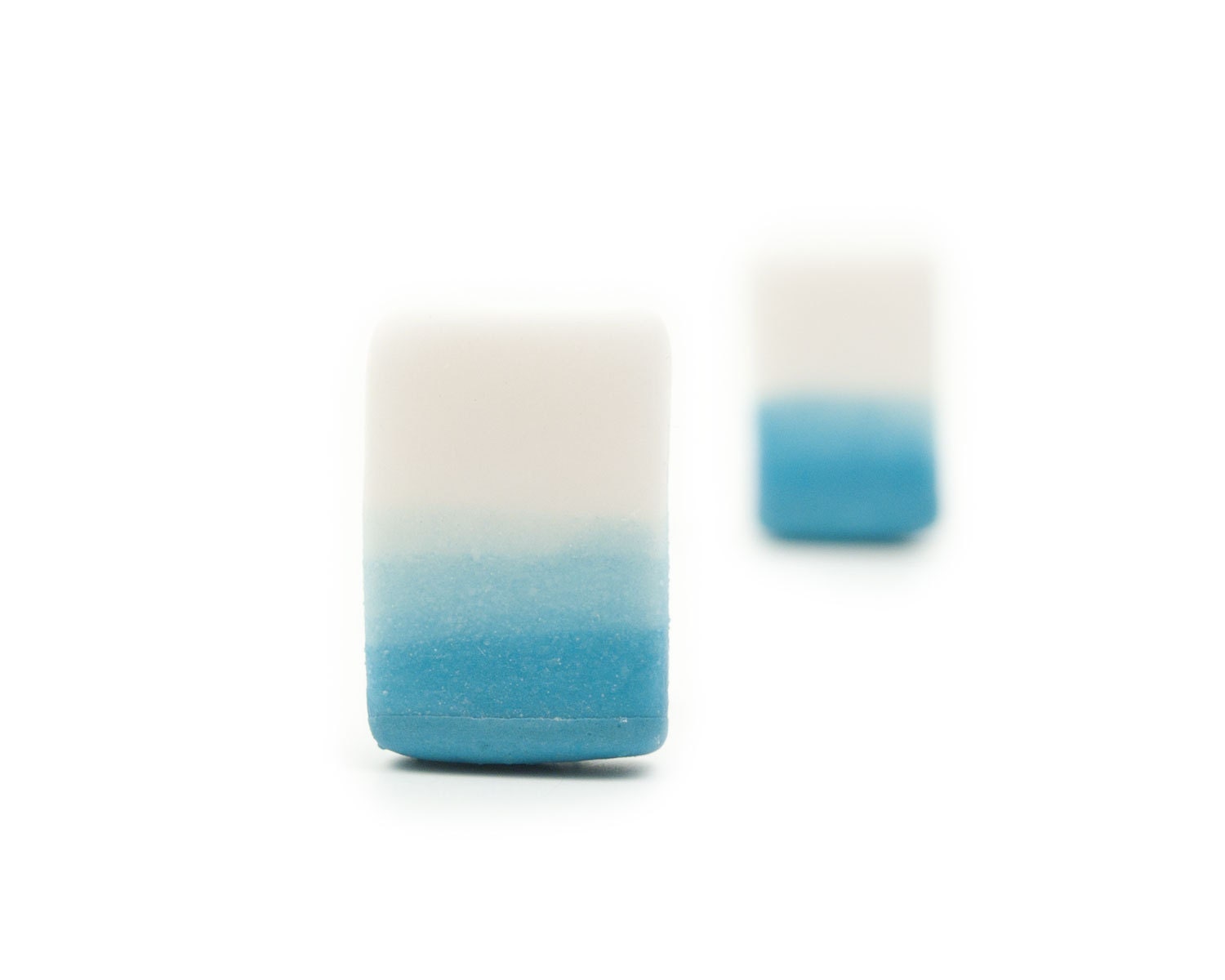 El Mar Ombré Porcelain  Cufflinks,White and Sky Blue- Free Gift Wrapping