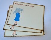 Baby Shower Guest Book Alternative Cards - Set of 50 - Pregnant Lady Baby Boy
