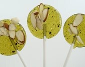 Matcha Green Tea with Toasted Almonds and Pear  -  Lollipop