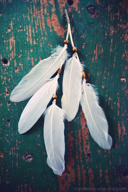 Bohemian Summer Feather Hair Clip