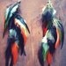 Bohemian Long Feather Earrings
