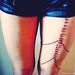Leg Chain- Red Beaded