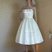 Rosalie - Vintage Style Tea Length Wedding Dress. Beautiful Brocade.