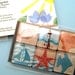 Beach Magnets - Seashells and Sailing - Inch Square Glass