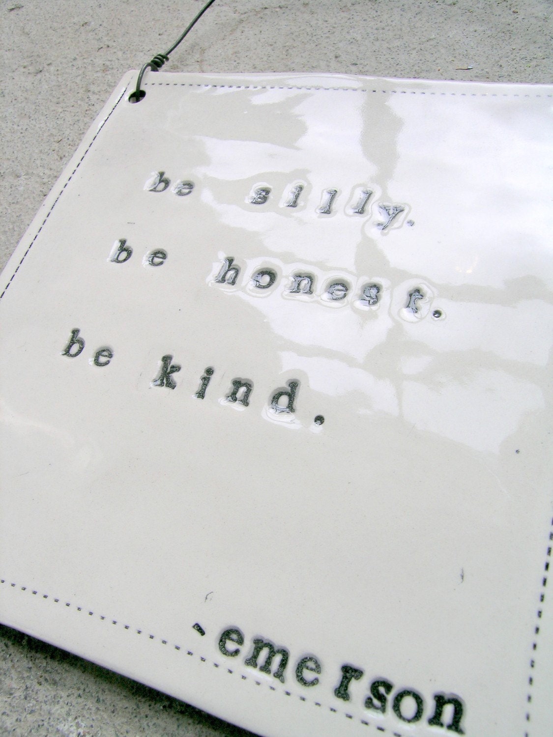 plaque emerson quote. MADE TO ORDER