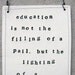 plaque w.b. yeats quote.  MADE TO ORDER