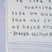 plaque joseph chilton pearce quote. MADE TO ORDER