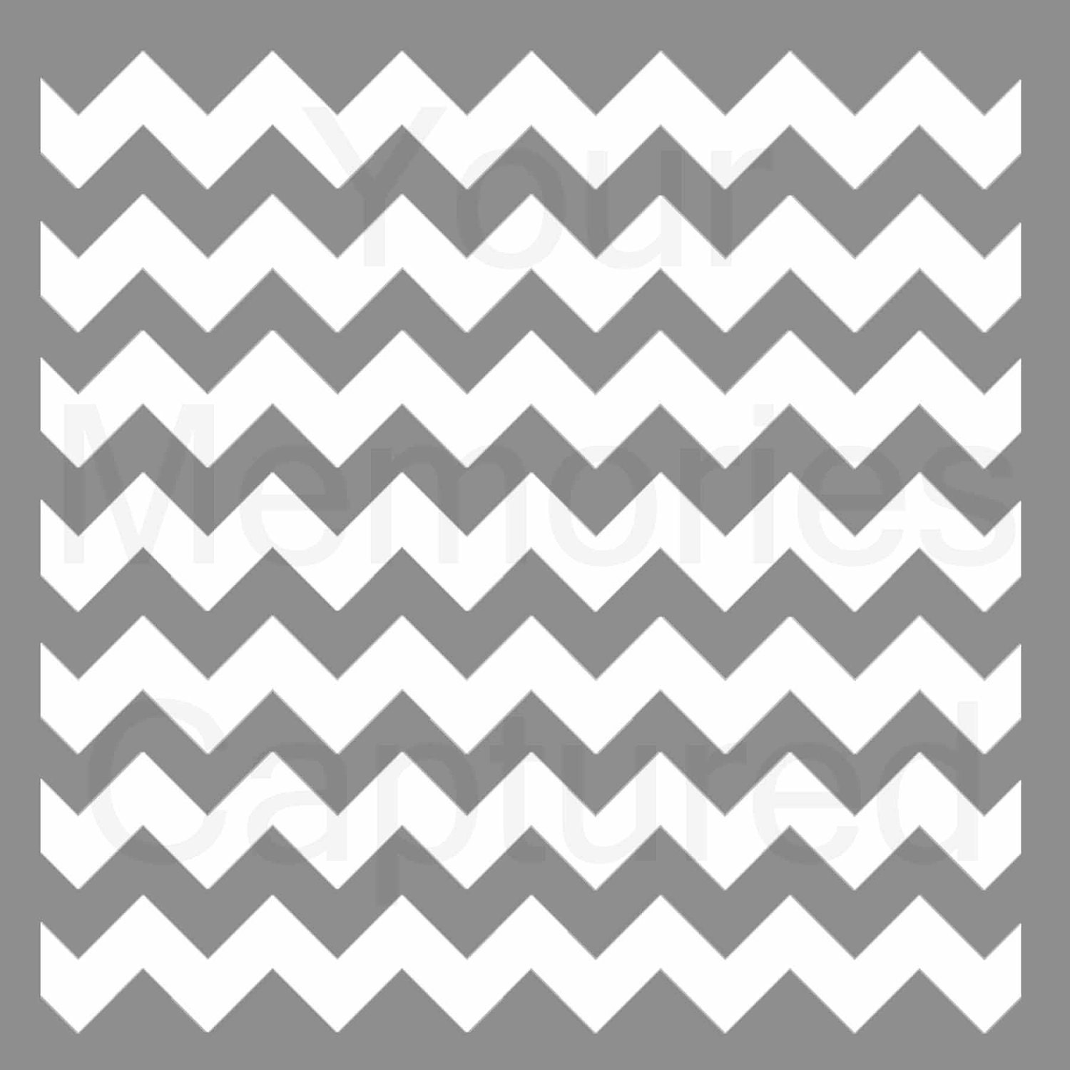 Chevron Striped Reusable Stencil - for fabric, wood, paper, canvas, walls - 11x11