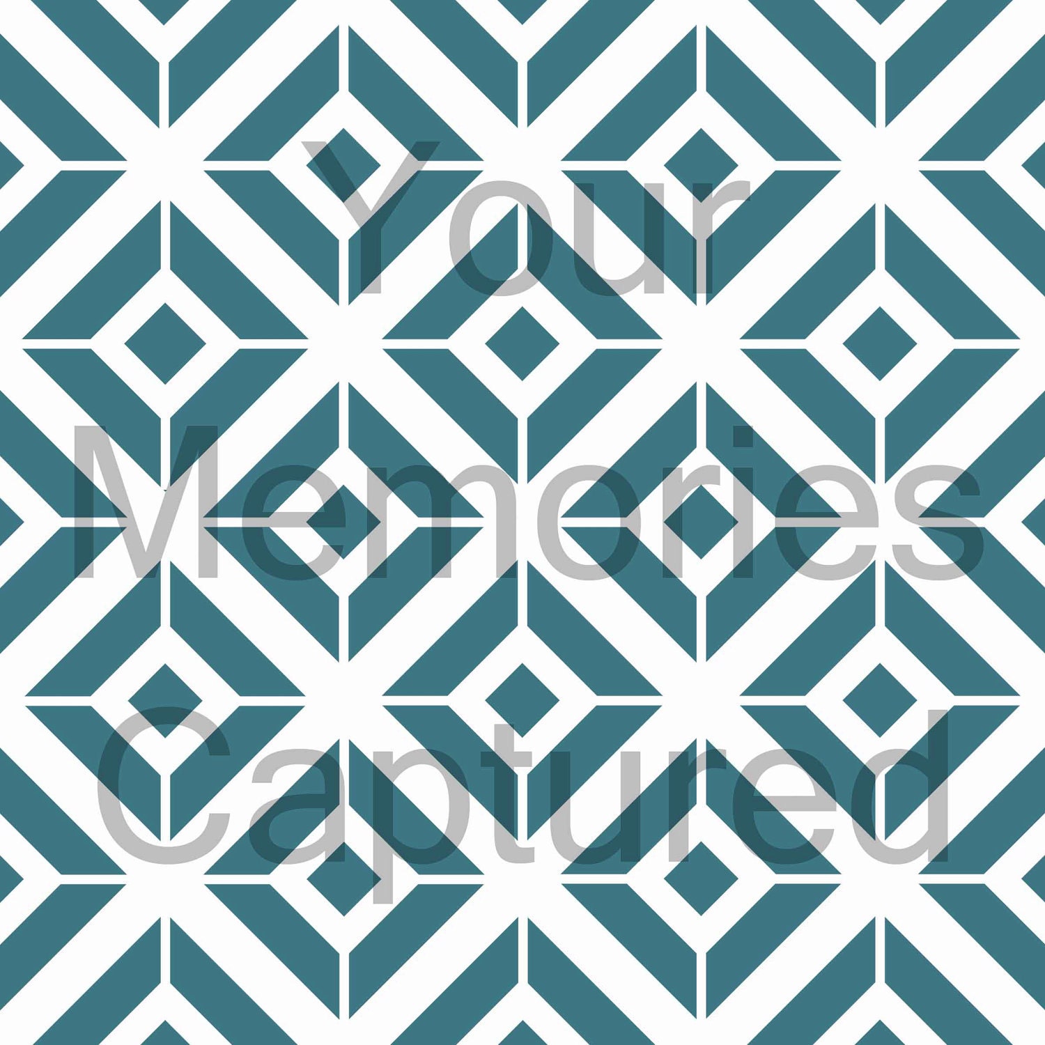 Lattice Linked Diamonds Reusable Stencil - for fabric, wood, paper, canvas, walls - 8x8