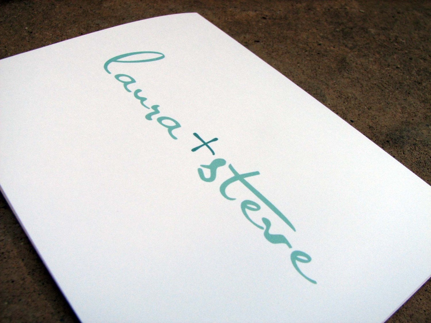 Personalized Couples Note Cards Girl plus Guy