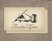 250 Custom Vintage Calling Cards Business Cards Script Design