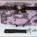 Diaper Clutch Changing Pad with Wrist Key FOB Pink and Brown Toile