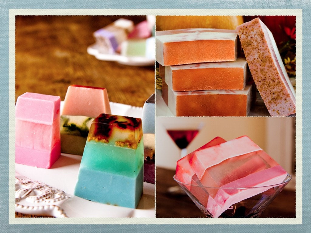 3 Hand-Crafted soaps
