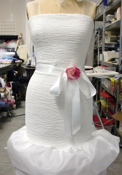 Vogue Bridal White Wedding Gown Cocktail Dress