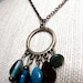 Maritime Necklace--Aventurine, Czech Pressed Glass Beads, Mother of Pearl, Teal, Aqua, Beachy