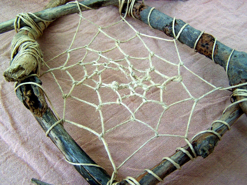 Bonfire Found-Nature Diamond Frame Dreamcatcher
