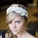 WHITE Large sailor knot headband