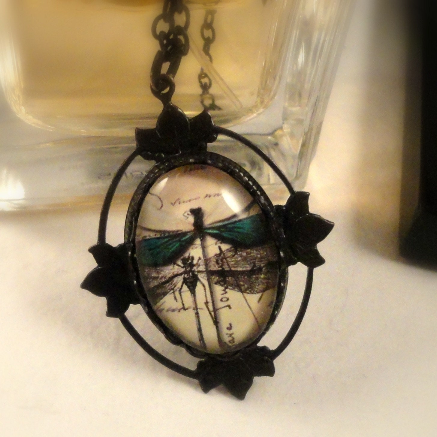 Dragonfly Pendant Dragonfly Necklace Dragonfly Jewelry Flying Insect Bug Jewelry