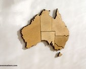Australia Map Puzzle - Birch Plywood