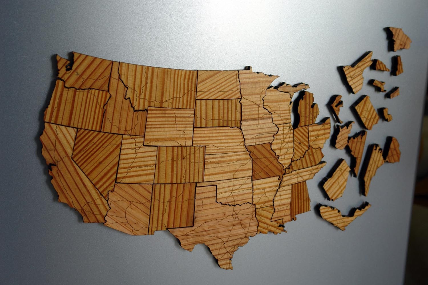 Interstate Map Puzzle - Long Leaf Pine