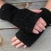 Charcoal Black Tweed Hand Warmers, Ready to Ship, Handmade by The Land of G on Etsy