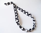 15% off entire shop - Coupon code 15OFF - Fabric and Bead Necklace - Michael Miller Diamond Eye